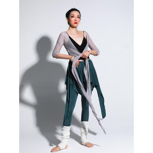 cherrydancer紀小白原創東方舞練功服下裝假兩件多色褲裙莫代爾新