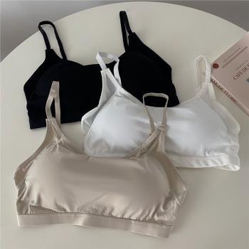 比基尼上衣女游泳內衣潛水服無鋼圈小胸bra聚攏背心沖浪浮潛泳裝