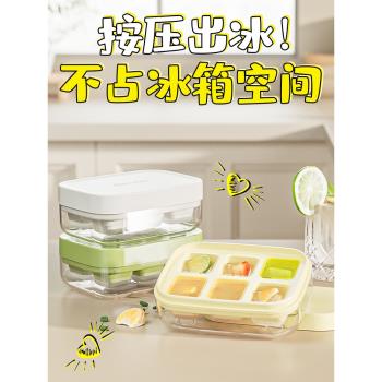 冰塊模具冰格製冰盒家用矽膠冰格軟小冰塊冰球凍冰塊模具按壓冰格