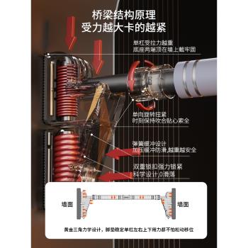 SND施耐德單槓室內家用兒童健身器材免打孔成人引體向上門上吊槓