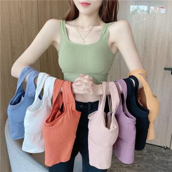 健身房鄭多燕健身服跳操服女士瑜伽衣服跑步運動背心短褲套裝夏季