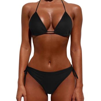 Sexy Women Pure Color Swimwear 2021 New Summer Style Lady Ba