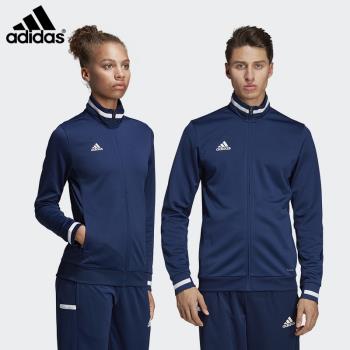 adidas阿迪達斯羽毛球服外套男女款運動訓練健身冬季防風長袖上衣