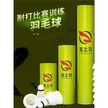 亞之羽羽毛球3只6只12只裝耐打業餘訓練鴨毛球室內外專業練習球