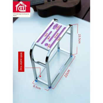 簡約不銹鋼刀架廚房置物架家用臺面放菜刀具剪刀磨刀棒一體收納架