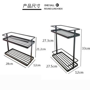 廚房置物架落地不銹鋼調料架免打孔小型調味品架小尺寸收納架神器
