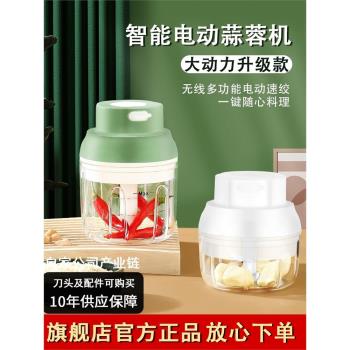 蒜泥神器電動搗蒜泥家用壓蒜打蒜絞蒜器碎肉蒜蓉攪碎機迷你絞肉機