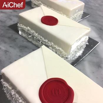 AiChef慕斯矽膠模具法式西點義大利 6連長方體信封形烘焙蛋糕模具