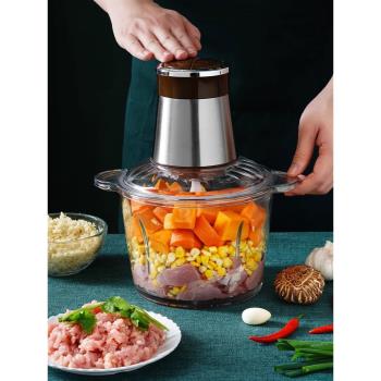 絞肉機家用多功能小型電動打肉碎肉菜壓蒜餃子餡神器輔食攪拌餡機