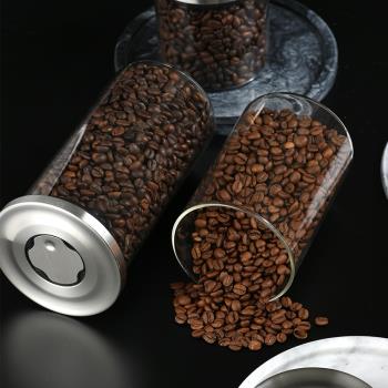 西碧玻璃密封罐咖啡豆咖啡粉儲存罐零食糖乾果收納瓶茶葉儲物罐子