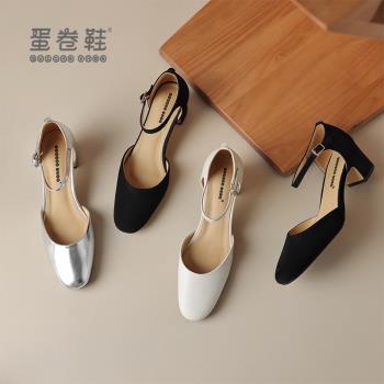 真皮純手工製作配裙子包頭涼鞋