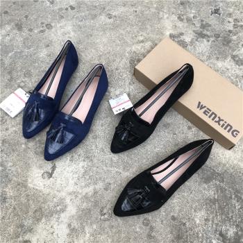 樂福鞋外貿36-41碼復古流蘇女鞋