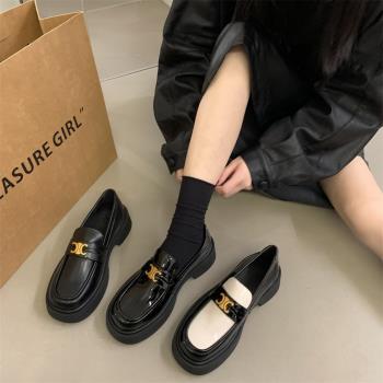 一腳蹬高階感厚底瑪麗珍樂福鞋