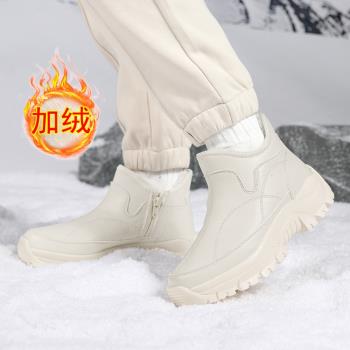 冬季運動雪地靴真皮防寒軟底棉鞋