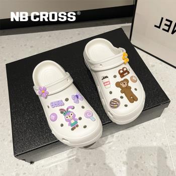 NB CROSS旗艦店官方軟底洞洞鞋