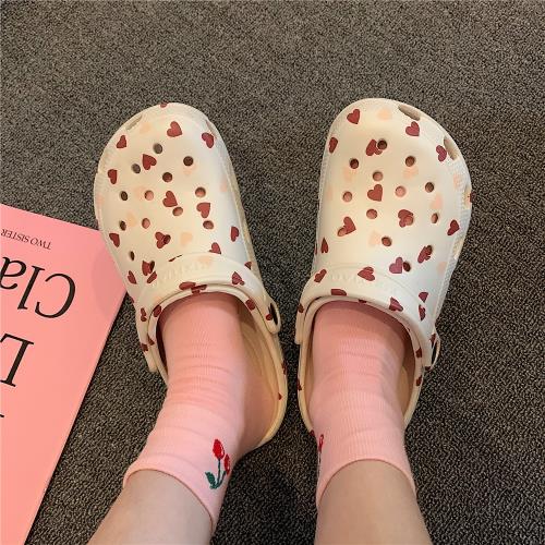 洞洞鞋女夏季韓版ins潮個性外穿防滑厚底時尚包頭花園沙灘涼拖鞋