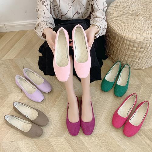korean women flat shoes office work loafers 夏季大碼平底鞋女