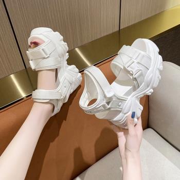 仙女厚底內增高時裝運動爆款涼鞋