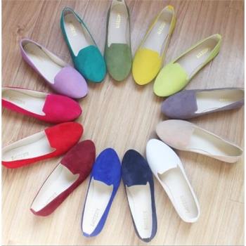 女平底單鞋大碼women princess shoes ladies flat shoes size42