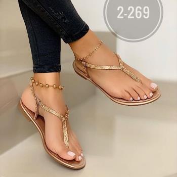 women flat sandals big size 43 shoes波西米亞涼鞋女大碼40-43
