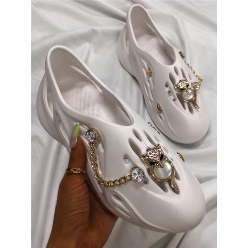 Lazada summer plus size flat sandals beach shoes包頭涼鞋女鞋
