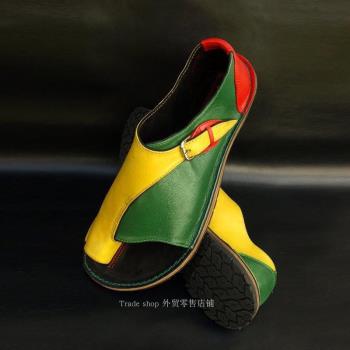 2019 women flat sandals pu shoes big size 43大碼女平跟涼鞋
