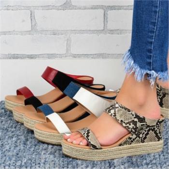 2020 women wedge slippers big size 43 ladies sandals大碼涼鞋