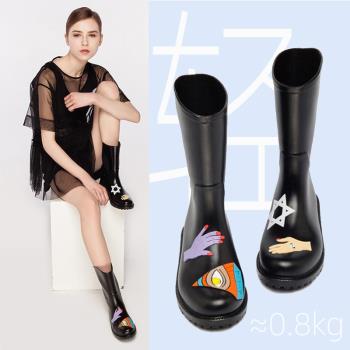網紅女款防水防滑短筒可愛雨鞋