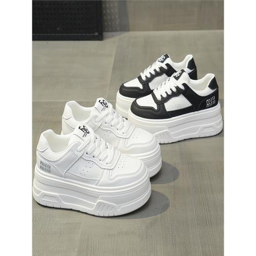 6cm厚底小白鞋女2026新款爆款松糕增高鞋子女鞋春季白色休閑板鞋