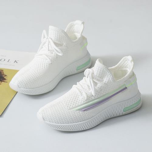 小白鞋女款春季椰子鞋舒適輕巧跑步健身房專用輕便減震氣墊運動鞋