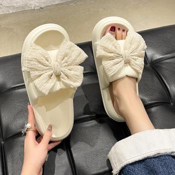 可愛女夏季室內家居洗澡厚底拖鞋