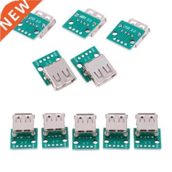 5pcs/Lot Type A Female USB To DIP 2.54mm PCB Connector USB P