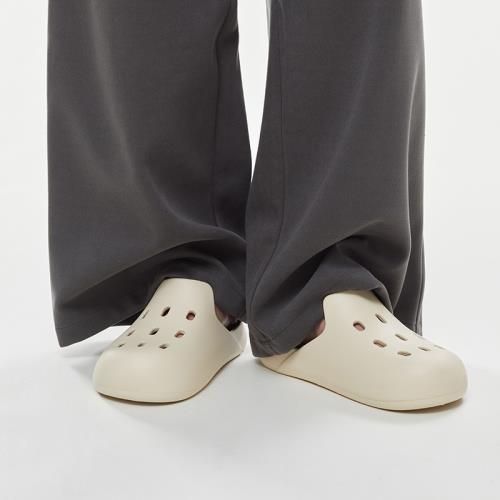 情侶款穆勒鞋 男士女士防滑洞洞鞋 包頭半拖懶人鞋外穿涼鞋