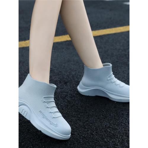 2025新款時尚雨靴女款雨天防水成人防滑水鞋雨鞋耐磨網紅爆款膠鞋