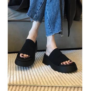 網紅外穿時尚高階感超火鬆糕厚底