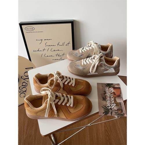 美式復古德訓鞋女2025新款網紅做舊臟臟鞋ins小眾百搭休閑板鞋潮