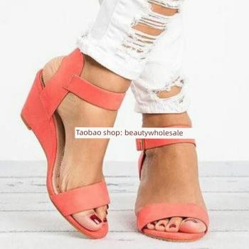 womens plus size buckle sandals 大碼43 搭扣涼鞋