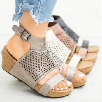 womens plus size wedge sandals 大碼坡跟輕底涼鞋