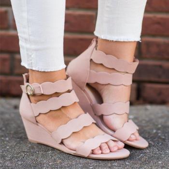womens plus size wedge sandals 大碼坡跟涼鞋