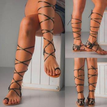 2022 Plus Size 43 Strap Flat Ladies Sandals 平底女士涼鞋