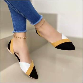 2021 women flat shoes summer sandals big size 43涼鞋女單鞋