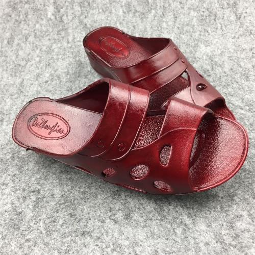 瑪麗珍熟純膠平跟松糕厚底年末中年奶奶經典老款式防滑家居涼拖鞋