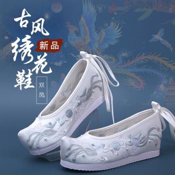 老北京布鞋古風內增高漢服鞋子