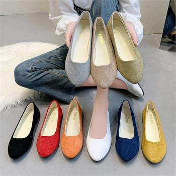 Summer shoes women student Flat sandal 42 43 大碼平底單鞋女