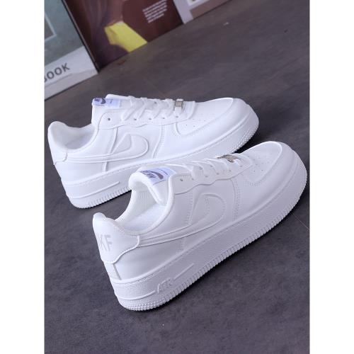 春新款情侶小白鞋百搭透氣運動休閑板鞋ins潮爆款低幫平底復古鞋