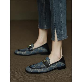 樂福鞋巨舒服平底復古手工真皮