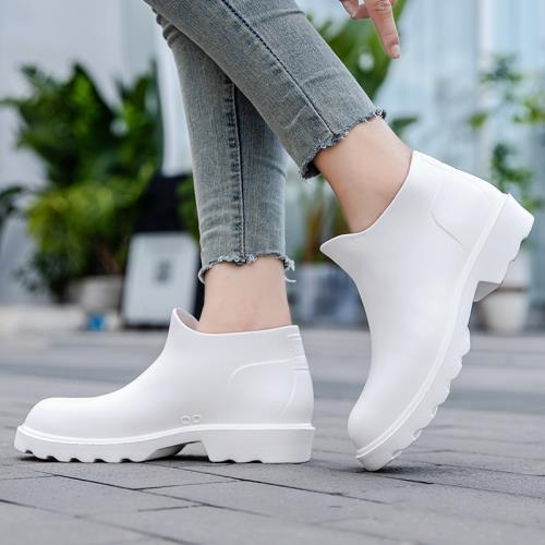 日系雨鞋女款成人防水防滑水鞋時尚短筒雨靴EVA輕便舒適膠鞋廚房