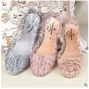 summer breathable women shoes jelly sandals 夏女網涼鞋果凍鞋