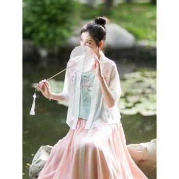 薄款宋制三件套雪紡防曬衫漢服