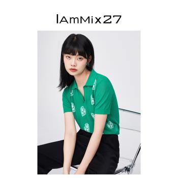 IAmMIX27復古休閑百搭短袖T恤